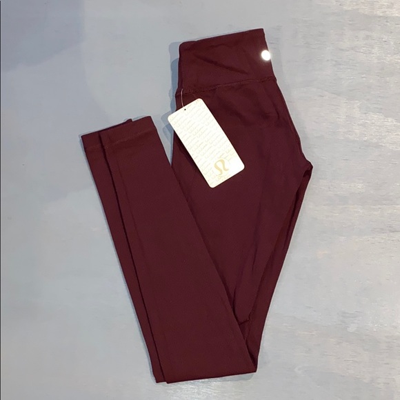 lululemon athletica Pants - NWT LULULEMON LONG PANT SIZE 2 burgundy